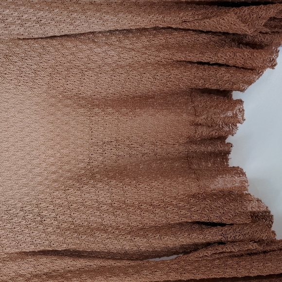 Ombre knit ruffle tie front cardigan - Picture 8 of 9